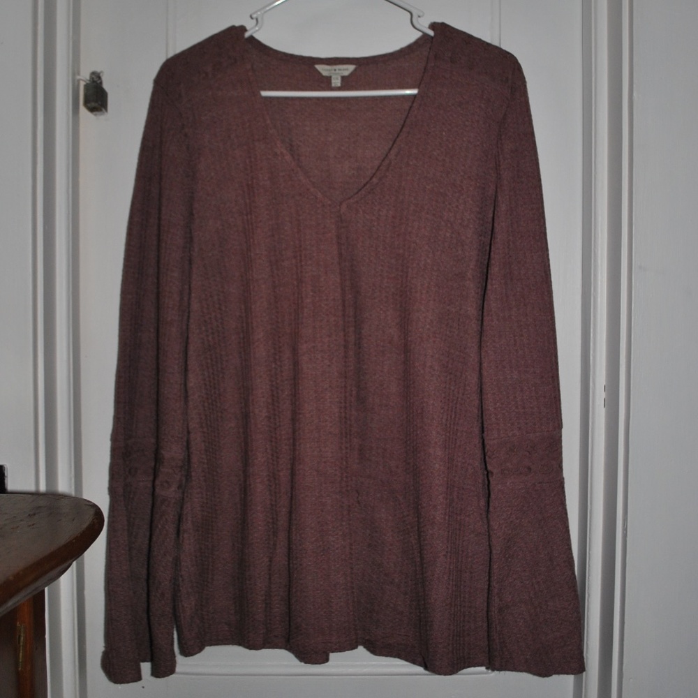 Lucky Brand Bell Sleeved Top